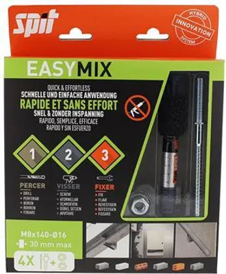 Produktbild von EasyMix SPIT Dübel M8 x 140/30 - Blister 4 Stück - 060230