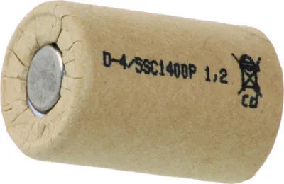 Produktbild von Mexcel Akku 4/5 Sub-c  1,4 Ah 1400 mAh NICd   Hochstrom Zelle im  Pappmantel