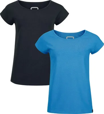 Produktbild von RED by EMP Damen schwarz/blaues basic T-Shirts M