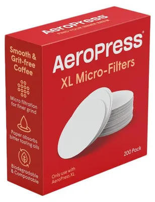 Obrázek produktu pro Papírové mikrofiltry pro kávovary AeroPress XL, 200 ks.