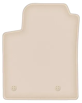 Image de Tapis conducteur moquette PREMIUM beige compatible avec Fiat Bravo II (2007-2012, hatchback) – avec fixations – sur‑mesure