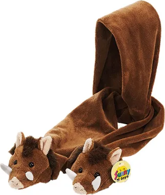 Produktbild von Schal aus Plüsch Wildschwein 140 cm