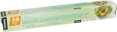 Produktbild von Papstar Frischhaltefolie 30 m x 29 cm in Faltschachtel, 24 x 1 Rolle