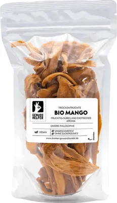 Produktbild von Mango, getrocknet, ohne Zuckerzusatz & ungeschwefelt, 200g