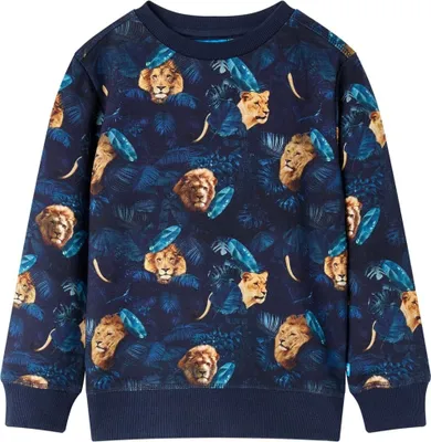 Produktbild von Kinder-Sweatshirt Marineblau 116