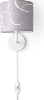 Produktbild von Tischlampe Nachttisch Stoffschirm Wandleuchte Wohnzimmer Tischleuchte Vintage