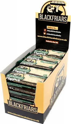 Produktbild von Blackfriars Flapjacks (25x110g) Cappuccino - Riegel - Energie-Riegel