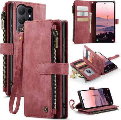 Immagine prodotto di Custodia a libro per Samsung Galaxy S26 Ultra in Pelle finta con cerniera
