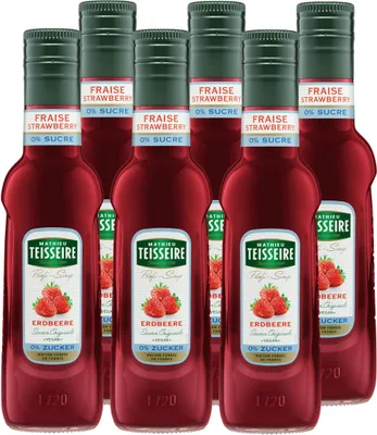 Produktbild von Teisseire Getränke-Sirup Erdbeere 0% Zucker 0,25L (6er Pack)
