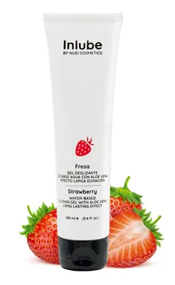 Imagen del producto de NUEI COSMETICS - Nuei Lubricante a Base de Agua Inlube Fresa 100 ml