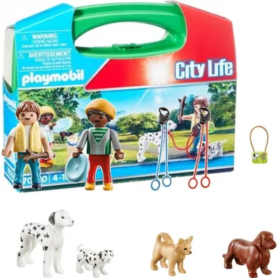 Image de PLAYMOBIL 70530 - Valises pour enfants et chiens