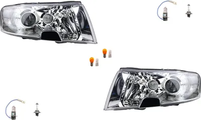 Produktbild von Scheinwerfer kompatibel zu Skoda Superb 3U 02-06 Leuchtmittel Set Li. Re 3U1941017H 3U1941017J 3U1941018H 3U1941018J Johns