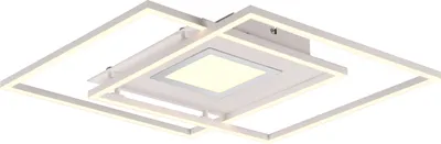 Produktbild von Trio Via LED Deckenleuchte 36W dimmbar Weiß Matt CCT einstellbare Lichtfarbe Nachtlicht