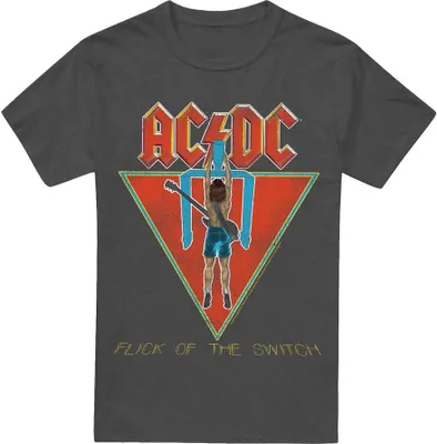 Immagine prodotto di AC/DC - Maglietta "Flick of the Switch" per uomo/donna Unisex TV17406 (S) (Charcoal)
