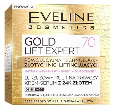 Obrázok produktu pre Eveline Cosmetics Gold Lift Expert – pleťový krém, hydratácia, regenerácia