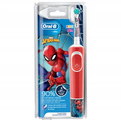 Obrázek produktu pro Oral-B 80339051, Dětský, Vibrační kartáček, Denní péče, Červená, 2 min, Extra jemné