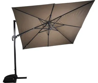Produktbild von Lesli Living - Sonnenschirm zum Aufklappen VirgoFlex - Taupe - 300x300cm