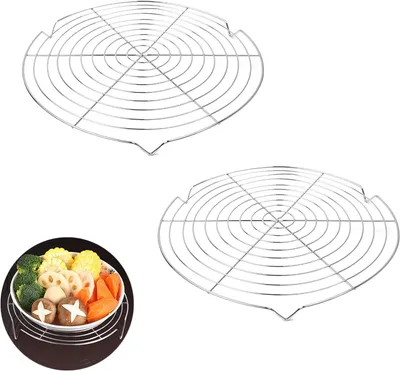 Produktbild von Kühlgitter – Set aus 2 – Abkühlrost für Kuchen – Edelstahl-Kühlgitter