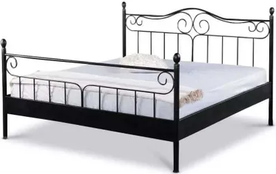 Produktbild von Metallbett Virgina – 160 x 210 cm / schwarz