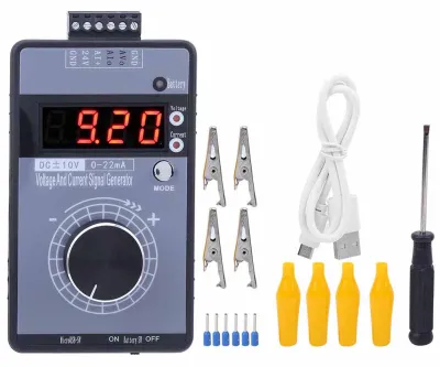 Image de Générateur de signaux numériques 0-10 V / 0-22 mA, émetteur, simulateur analogique, portable