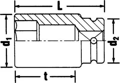 Produktbild von STAHLWILLE IMPACT-Steckschlüsseleinsatz 1 " 24mm L.110mm