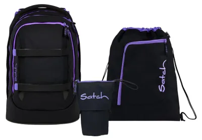 Produktbild von Satch, Schulrucksack-Set PACK Purple Phantom 3-teilig, ab 5. Klasse