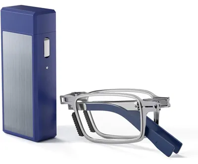 Produktbild von Lesebrille Metall, faltbar, Stärke 2,50, kompakt, für unterwegs