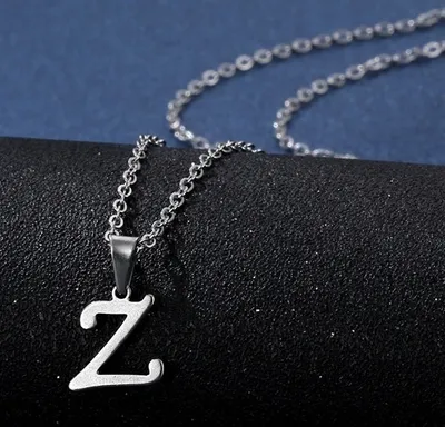 Produktbild von Elegante Z Alphabet Halskette aus Silber für Uni KP20715