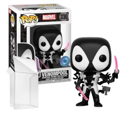 Imagen del producto de Funko Pop! Marvel: Deadpool - Venompool (Back in Black) #330. Edición exclusiva de Pop in a Box