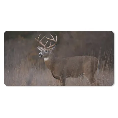 Produktbild von MuchoWow® Mauspad Mousepad Herbst - Hirsche - Gras - Natur - Tiere 60x30 cm - Mousepads - Maus Mat - Pad - Mausunterlage - Nachhaltig