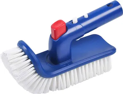 Produktbild von Poolbürste, Pool-Reinigungsbürsten, feine Borsten, 180 Grad drehbar, für Badezimmer