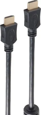 Produktbild von shiverpeaks ®-BASIC-S--HDMI A-Stecker auf HDMI A-Stecker, vergoldete Kontakte mit Ferrit, Full HD, ULTRA HD, 3D, HEAC, 5,0m (BS77475-FERRIT)
