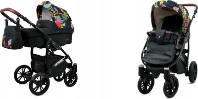 Produktbild von BabyLux® Optimal | 2in1 Kinderwagen Set | Gold Chain | Kombikinderwagen | Kinderwagenset | Buggy