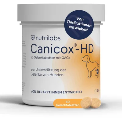 Produktbild von NutriLabs Canicox-HD Gelenktabletten für Hunde 50 Stk. - mit MSM, Chondroitin, H