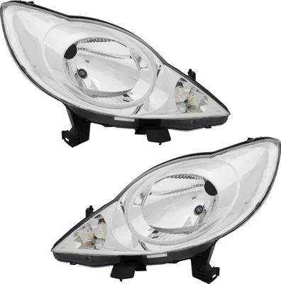 Produktbild von TYC Scheinwerfer Set für Peugeot 107 6/2005-1/2012 H4 Halogen Streuscheibe