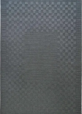 Immagine prodotto di Tappeto effetto juta con motivo a quadri, 120x160, grigio