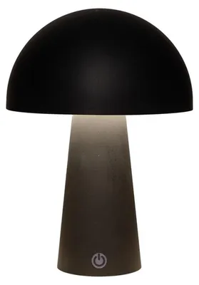 Produktbild von LED-Tischlampe, rund, schwarz, 15 x 15 x 21 cm