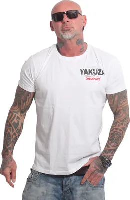 Obrázok produktu pre Pánske tričko Yakuza Checkmate Regular, biele, 6XL