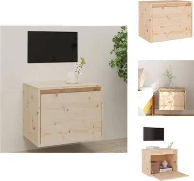 Zdjęcie produktu dla vidaXL Szafka ścienna 45x30x35 cm lite drewno sosnowe - Półki ścienne