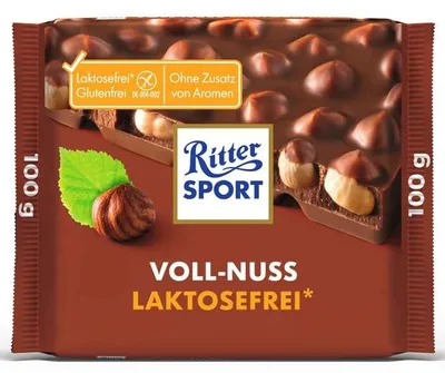 Image de Ritter SPORT Ritter SPORT VOLL-NUSS LAKTOSEFREI Schokolade 100,0 g