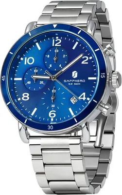 Obrázok produktu pre Pánske chronografové náramkové hodinky Analógové quartzové, vodotesné do 50 m, svietiace ručičky, dátum, nerezový náramok, casual & business hodinky, klasický & elegantný darček