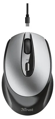 Zdjęcie produktu dla Trust Zaya, Oburęczny, Optyczny, RF Wireless, 1600 DPI, Czarny, Szary