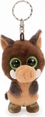 Productafbeelding van NICI Glubschis, sleutelhanger, beige, bruin, metaal, polyester, figuurtje, geschikt voor kinderen vanaf 3 jaar, voor tieners