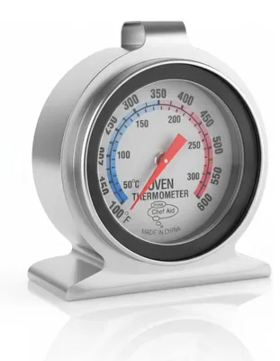 Produktbild von Chef Aid Ofenthermometer Edelstahl – Backofen Thermometer mit gut lesbarer Anzei