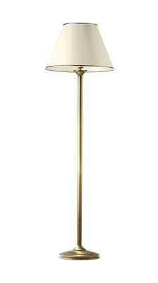 Produktbild von JUPITER CLASSIC Stehleuchte 1-flammig E27 Landhausstil Messing Stahl Hellbeige