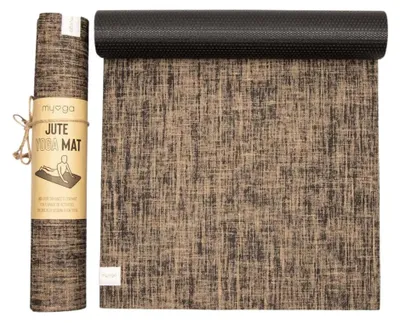 Obrázek produktu pro Jógová podložka Myga Jute 5 mm – černá
