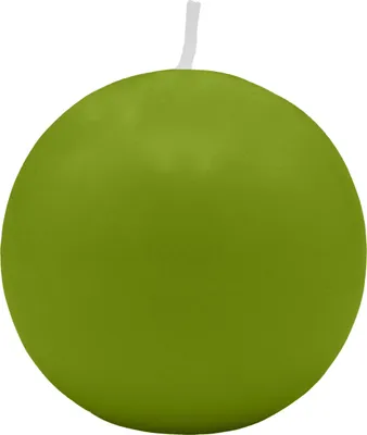 Produktbild von Kugelkerzen Limonegrün Ø 100 mm, 4 Stück
