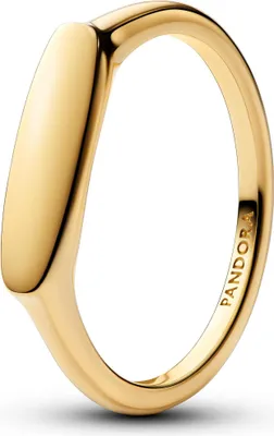 A close-up studio shot of a gold ring.