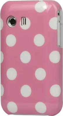 Immagine prodotto di Custodia rigida protettiva per cellulare Samsung Galaxy Y S5360, colore rosa/bianco