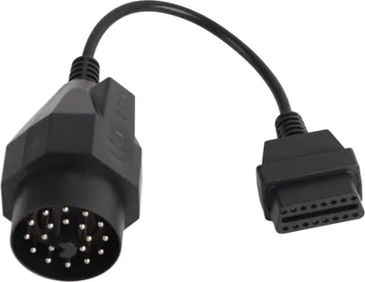 Obrázek produktu pro Adaptér OBD2, flexibilní kabel o délce 40 cm s 20-pinovým konektorem na 16-pinový konektor, určený pro automobily
